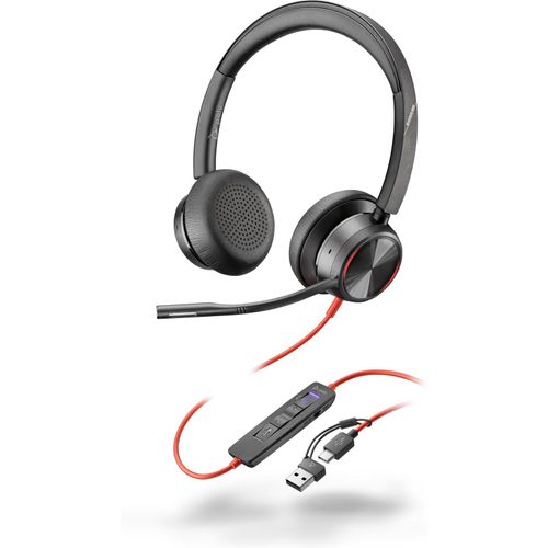 Poly Blackwire 8225-M Stereo Headset On-Ear