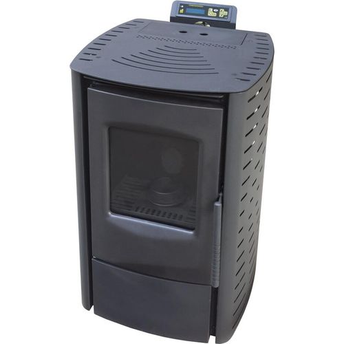 NEMAXX® P6 Pelletofen 6 kW A+ bis 120 m³ – Auto-Reinigungszyklus, ECO-Modus, Wochenprogramm & mechanische Reinigungsunterstützung – Schwarz