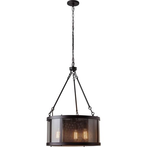 Elstead Bluffton Hängeleuchte E27 3-fach Ölgeriebene Bronze
