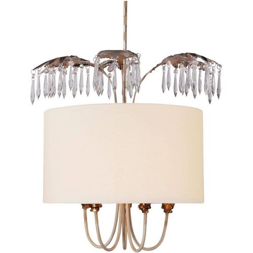 Antoinette Pendelleuchte creme, gold Flambeau FB-ANTOINETTE-P