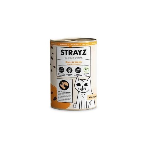 STRAYZ BIO 6x400g Gans und Kürbis
