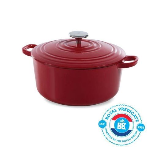 BK Bräter Bourgogne Chili Rot - ø 24 cm / 4.2 liter