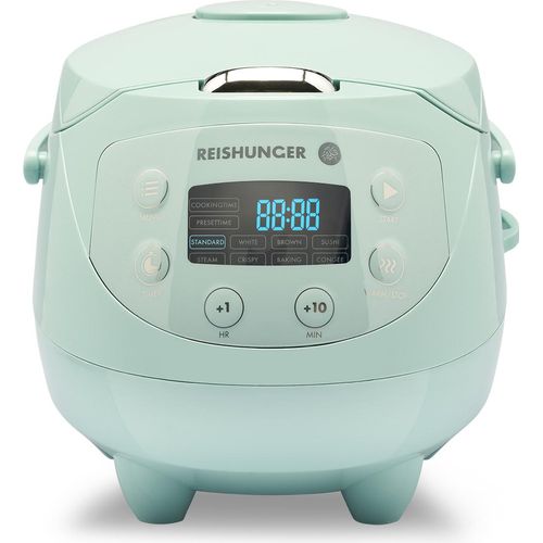 Reishunger Digitaler Mini Reiskocher 0,6 Liter, 350 Watt, Mint, 542-MDRK-M