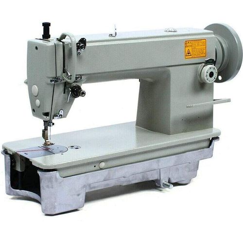 Nähmaschine mit Einnadel-Zweifadengestell & Wickler SM 6-9 Säulennähmaschine mit Satz Wickler Dickmaterial-Steppstichnähmaschine für Oberbekleidung Nähmaschine Industrienähmaschine
