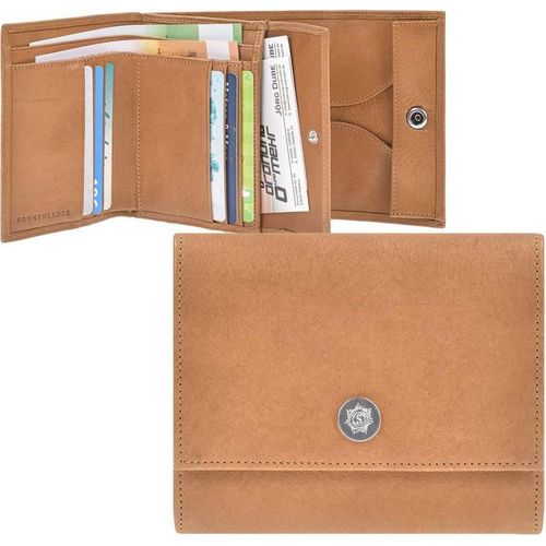 Sonnenleder Geldbörse Leder Portemonnaie Geldbeutel TARN G braun 822-303-01