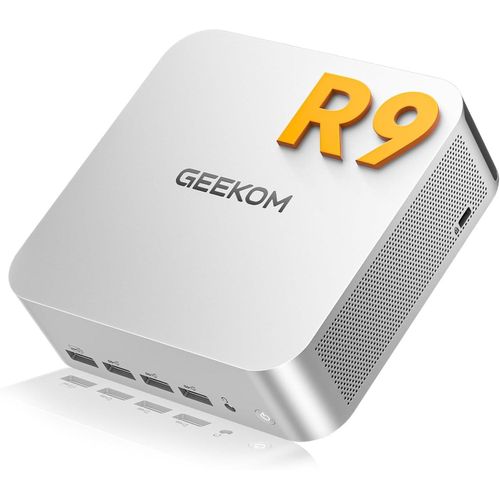 2026 GEEKOM Mini PC A7 Max mit AMD Ryzen 9 7940HS | mit aufrüstbarem DDR5 RAM(kein festgelegter LPDDR, bis zu 128 GB) + 1TB SSD(bis zu 4TB), Mini PC