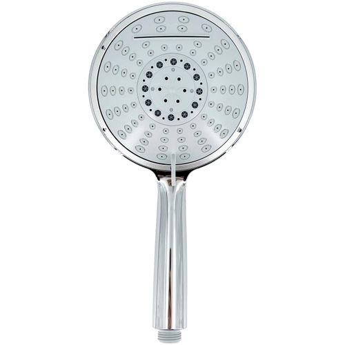 Handbrause ADOB "Wellness Happy N", silber (silberfarben), B:15cm H:6cm T:29cm, Duschköpfe, Handbrause, 4 Strahlfunktionen inkl. Schwallstrahlfunktion, Ø 15 cm