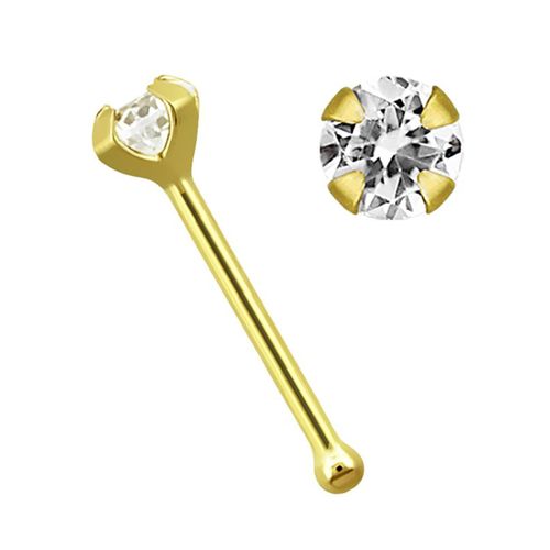 Nasenpiercing ADELIA´S "Piercing Piercing Nasenpiercing", gold, Piercings, Damen, Gelbgold 750, Nasenpiercing