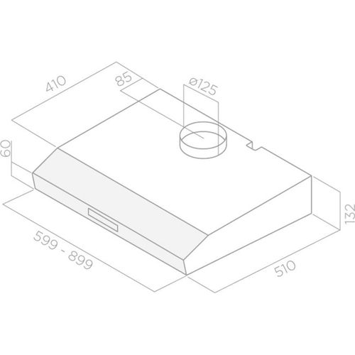 Klasický odsava par Elica KREA GFA WH/F/60