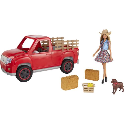 Barbie "Spaß auf dem Bauernhof" Fahrzeug mit Puppe
