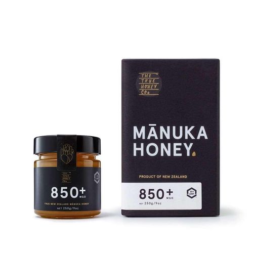 Manuka Honig MGO 850+ (UMF 20+) 250 g – Premium Manuka Honig aus Neuseeland | UMF & MGO | im Glas mit Luxusbox | The True Honey Co.