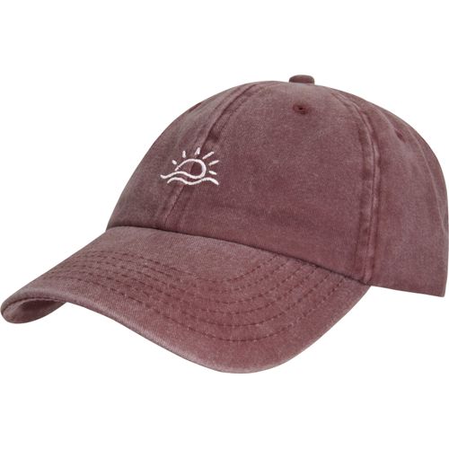 Baseball Cap CHILLOUTS "Pioneer Hat", Damen, rot, Baumwolle, Caps Baseball Cap, Lässige Vintage-Baseballcap mit sozialem Auftrag