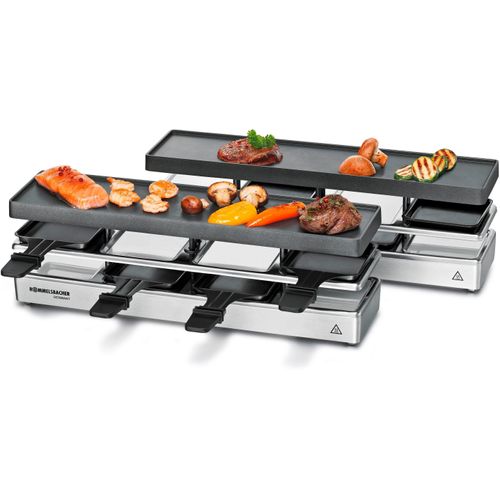 ROMMELSBACHER Raclette "RC 1600", silber (silberfarben), B:40,8cm H:13,5cm T:43,5cm, Raclettes, Raclette