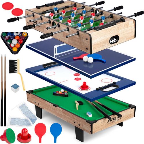 Neo-Sport NS-800 4-in-1-Spieltisch, 80 × 43 × 30 cm, aus Holz