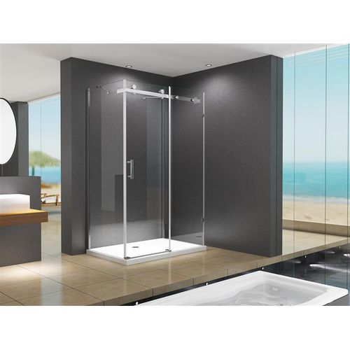 BuyLando Ida 120x75x195 cm U Form Duschkabine Schiebesystem