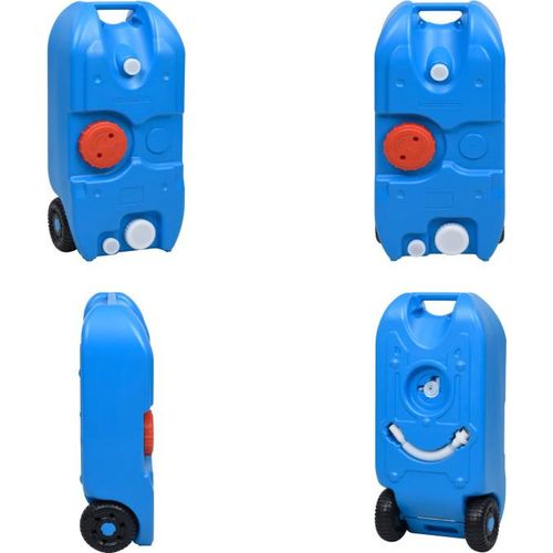 vidaXL Camping Wassertank mit Rollen 40 L Blau - Rolltank - Rolltanks - Wassertank - Wassertanks