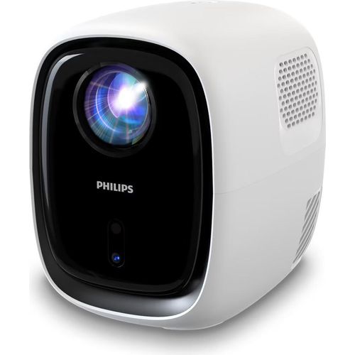 Philips NeoPix 130 Smart Videoprojektor, 120 Lumen, True HD 1280 x 720, HDMI, Wi-Fi, Weiß
