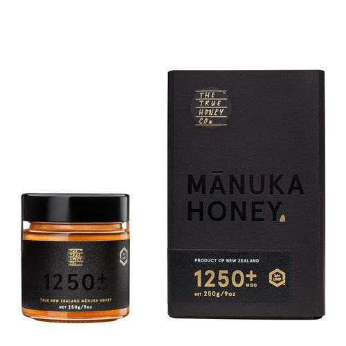 Manuka Honig MGO 1250+ (UMF 26+) 250 g – Premium Manuka Honig aus Neuseeland | UMF & MGO | im Glas mit Luxusbox | The True Honey Co.
