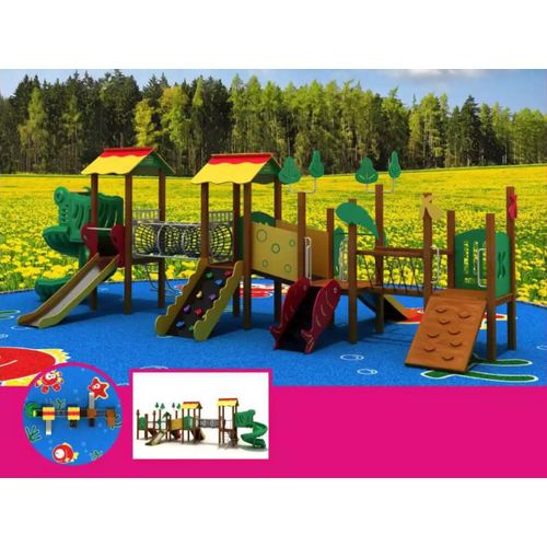 Labyrinth Spielturm mit Rutschbahnen Kletterausrüstung Outdoor Spielplätze