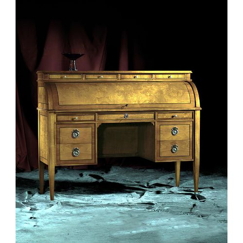 Tische Schreibtisch Büro Tisch Edle Holz Barock Rokoko Antik Stil Möbel Möbel
