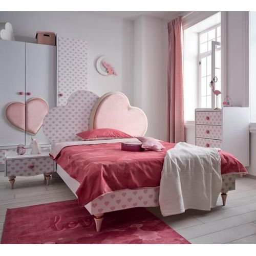 Modern Betten Kinderbett Kinderzimmer Bett Kinderbett Möbel Holz Weiß Neu