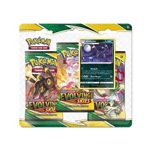 Pokemon Evolving Skies: Umbreon 3-Pack Blister