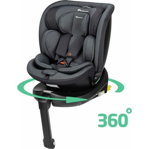 Bebeconfort Evolufix Plus 360, Autositz 360 Drehbar, 0-12 Jahre, 40-150 cm, ISOFIX Kindersitz Drehbar, 10 Kopfstützenpositionen, Tinted Black