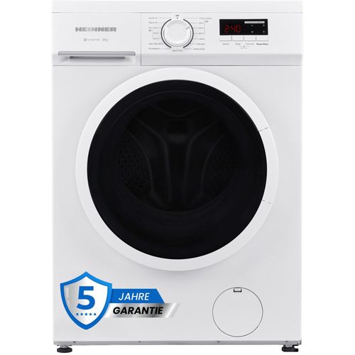 Heinner HWM-M8014SMA Waschmaschine 8 kg, 1400 U/min, 90 °C Hygieneprogramm, 15 min Schnell, Weiß