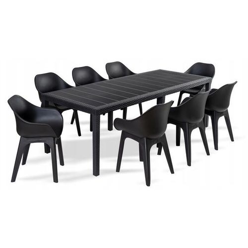 Gartenmöbel-Set Liveto Tre 8 Stühle + Tisch