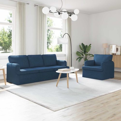 "Schlussverkauf" Sofa 2 Stück - Sofa set - Wohnlandschaft Komfortabel - Blau Gesamtabmessungen: 201x80x85 cm (BxTxH) C14112