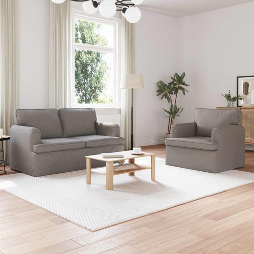 "Schlussverkauf" Sofa 2 Stück - Sofa set - Wohnlandschaft Komfortabel - Taupe C14068
