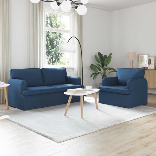 "Schlussverkauf" Sofa 2 Stück - Sofa set - Wohnlandschaft Komfortabel - Blau Gesamtabmessungen: 162x80x85 cm (BxTxH) C14090