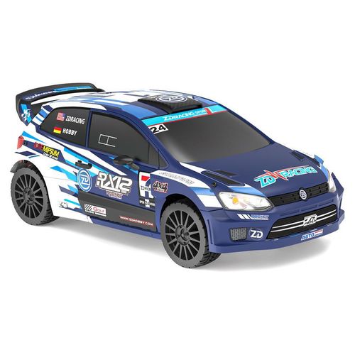 ZD Racing RX12 1:12 RTR RC Drift Rally Auto 4WD 2.4GHz, 80 km/h 3S Brushless, Gyro, Metallchassis, Öldämpfer, LED, High Speed RC Car, Blau