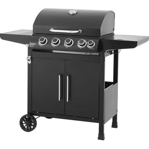 Gasgrill COOKING BOX Paarl, 4 Brenner, 60 x 42 cm Hauptgrillfläche, Warmhalterost, Stahl