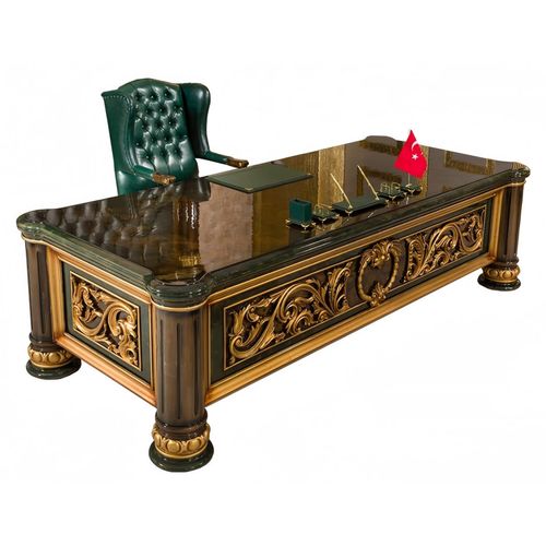 Arbeitszimmer Schreibtisch Chefsessel Art déco Arbeitszimmer Exquisit Luxus