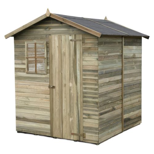 Gerätehütte inkl. Fußboden - Abmessungen: 183 x 183 x 225 cm (L x B x H)