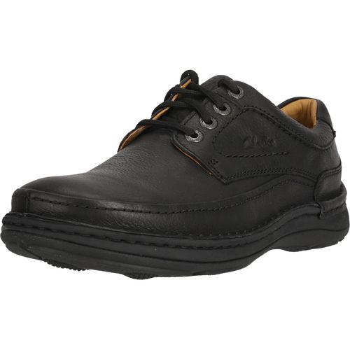 CLARKS Schnürschuhe Nature mit super weichem Schaffellfutter 1001 Black 41.5