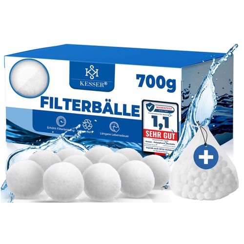 KESSER® Polysphere Filterbälle Filter Sandfilteranlage 700g ersetzen 25kg Filtersand Zubehör Ersatz Poolfilter Filteranlage