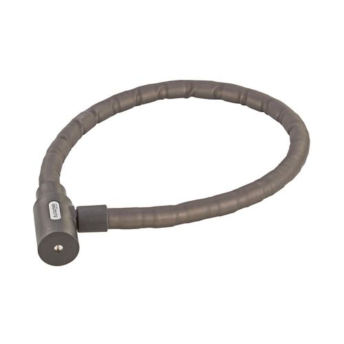 Panzerkabelschloss, inkl. 2 Laser-Cut Schlüssel (1x mit LED), Schließautomatik, Wegfallsperre, Staubschutzkappe, Länge: 100 cm