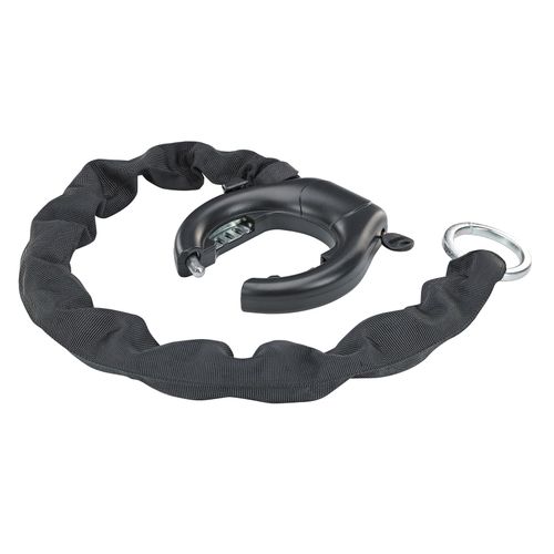 Rahmenschloss, ART** zertifiziert, inkl. 2 Laser-Cut Schlüssel (1x mit LED), Schlüsselwegfallsperre, mit Kindersicherung, Raddurchlauf: 60 mm