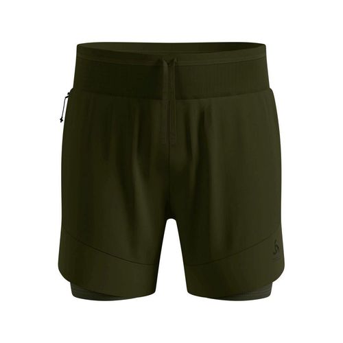 Odlo Herren X-ALP Trail 6 Inch 2-in-1 Short braun