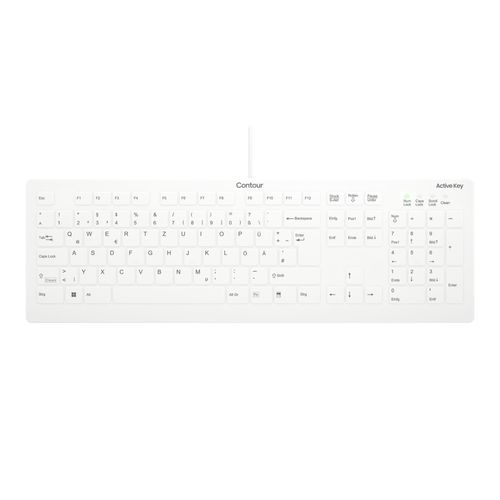 CHERRY Tastatur "AK-C8112", weiß, B:4cm H:47cm T:20cm, Tastaturen, Tastatur