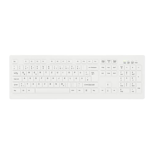 CHERRY Tastatur "AK-C8100F-FU1-W/GE", weiß, B:20cm H:4cm T:47cm, Tastaturen, Tastatur
