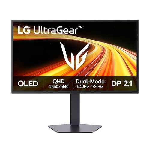 LG UltraGear™ 27″ GamingMonitor r 4. Generation mit OLED QHD 27GX790B mit DualMo (720 Hz bei HD, 540 Hz bei QHD), 0,02ms (GtG), DP2.1, VESA DisplayHDR™ True Black 500 27GX790BB