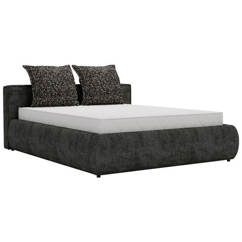 Polsterbett Olive Schwarz ca. 140x200cm