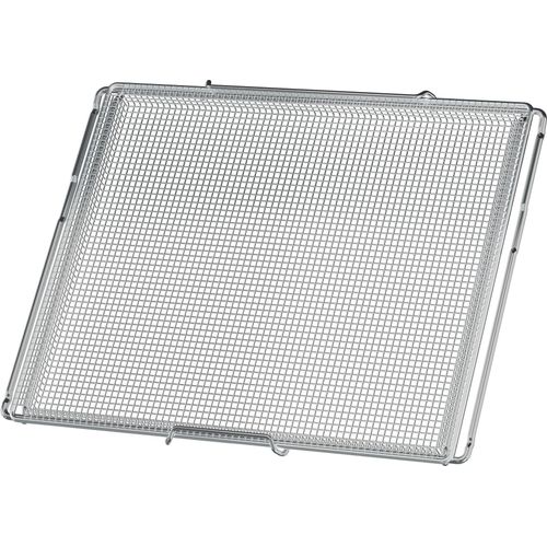 BEKO Backblech "AirFry", grau (edelstahl), B/H/T: 46cm 3cm x 38,5cm, Backbleche, passend für aktuelle Beko Multifunktionsbacköfen