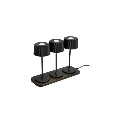 Akku-Tischleuchte Thremo Schwarz, 3er Set