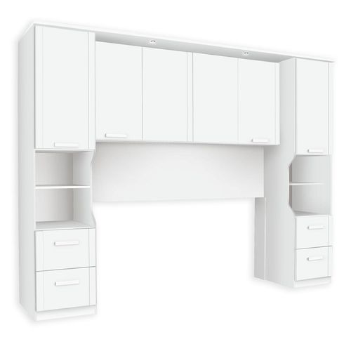 Bettbrücke - Alpinweiß - 281 cm breit