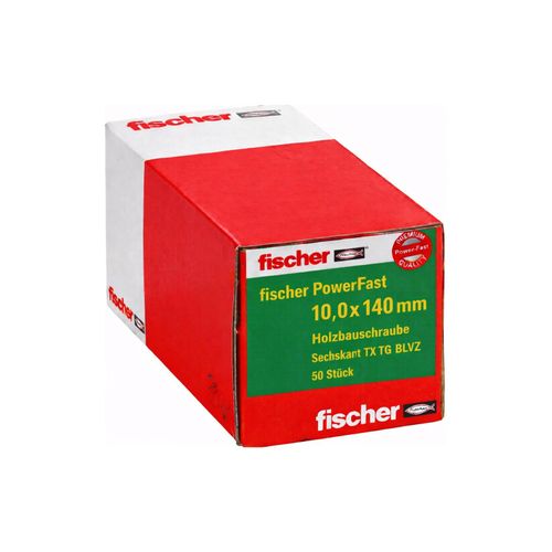 fischer PowerFast 10,0×140 Holzbauschraube Sechskant TX 50 Stk