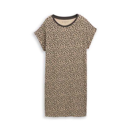 TOM TAILOR Damen Nachthemd mit Leomuster, bunt, Animalprint, Gr. 40